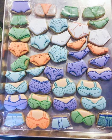 Royal Icing Sugar Cookies, Icing Sugar Cookies, Royal Icing Sugar, Icing Sugar, Royal Icing, Sugar Cookies, Bridal Shower, Lingerie, Shower