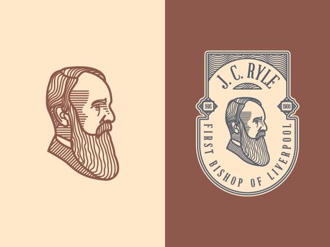 Peter Voth, Logos Vintage, Logo Face, Social Design, Photography Logo Design, 카드 디자인, Face Logo, Vintage Logo Design, Badge Design