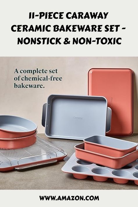 11-Piece Caraway Ceramic Bakeware Set - Nonstick & Non-Toxic https://www.amazon.com/Caraway-Nonstick-Ceramic-Bakeware-Pieces/dp/B09YSJM2SV?crid=7QE4ZS38YUYI&keywords=thanksgiving+pan&qid=1698984937&sprefix=thanksgiving+pan%2Caps%2C165&sr=8-49-spons&ufe=app_do%3Aamzn1.fos.c3015c4a-46bb-44b9-81a4-dc28e6d374b3&sp_csd=d2lkZ2V0TmFtZT1zcF9tdGY&psc=1&linkCode=ll1&tag=beautifulh03c-20&linkId=d2859e9ca7f40b967fd8904ad3150a4a&language=en_US&ref_=as_li_ss_tl Caraway Baking Set, Temp Tations Bakeware, Ceramic Bakeware Set, Silicone Bakeware, Silicone Baking Sheet, Ceramic Bakeware, Cooling Rack, Baking Games, Bakeware Set