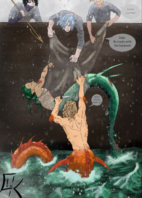 Mermaid Bakugou, Mha Bkdk, Baku Deku, Mermaid Boy, Bakugo Katsuki Fanart Cute, Boku No Hero Academia Funny, Mermaid Art, My Hero Academia Episodes, Anime Boyfriend