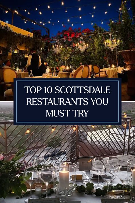 Scottsdale's dining scene is a canvas of flavors waiting to be explored. From Michelin-starred gems to cozy bistros, each restaurant offers delightful experiences and delectable dishes. Don't miss out on unforgettable meals at standout places like Atlas Bistro! Whether you’re celebrating a special occasion or seeking an exquisite meal, discover where your taste will take you. Go ahead, reserve your spot at one of these must-visit restaurants in Scottsdale, and elevate your dining experience today. Scottsdale Restaurants, Top 10 Restaurants, Old Town Scottsdale, Modern Cafe, Romantic Restaurant, Restaurant Offers, Top Restaurants, Scottsdale Arizona, Birthday Dinners