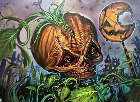 Trick R Treat Movie, Sam Trick R Treat, Trick R Treat, Jack O, Horror Movies, Cartoon Art, Orange Black, Trick Or Treat, Vintage Posters