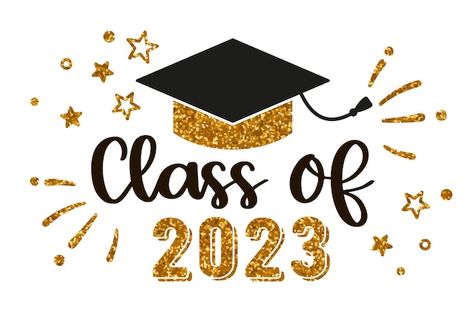 Vector class of 2023 graduation congratu... | Premium Vector #Freepik #vector #degree-cap #graduation #student-cap #graduation-hat Graduation Cap Class Of 2023, Class 2023 Graduation Logo, Graduation 2023 Logo, Congratulations Graduate Poster Ideas, Congratulations Graduate 2023, Graduation Stickers 2023, Class Of 2023 Logo, Class 2023 Graduation, Money Garland