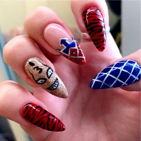 Jjba Nails, Jojo Nails, Jojo Reference, Jo Jo, Style Goals, Cute Makeup, Jojo Bizarre, Jojo's Bizarre Adventure, Kirby