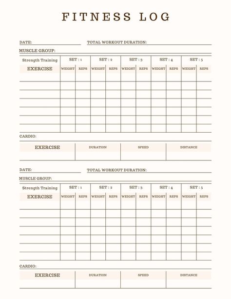 DIGITAL FITNESS LOG | FITNESS TRACKER | WORKOUT PLANNER | Printable Planner by  Dustin James Workout Plan Sheet, Gym Workout Template, Gym Tracker Free Printable, Workout Planning Template, Excersise Planner Free Printable, Gym Calendar Workout Schedule, Gym Planner Template, Gym Timetable, Gym Calendar