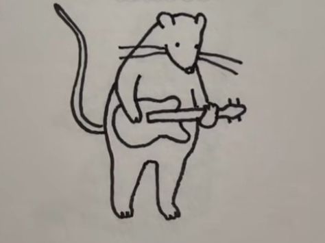 Rat Tattoo, Cute Easy Doodles, Doodle Tattoo, Funny Tattoos, Easy Doodles Drawings, Best Tattoo Designs, Mini Drawings, Online Group, Best Tattoo