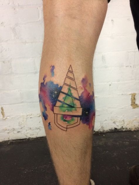 Gurren lagann Gurren Lagann Tattoo Ideas, Gurren Lagann Tattoo, Digimon Tattoo, Watercolour Tattoos, P Tattoo, Power Tattoo, Cool Tattoo Drawings, Halo 4, Geek Tattoo