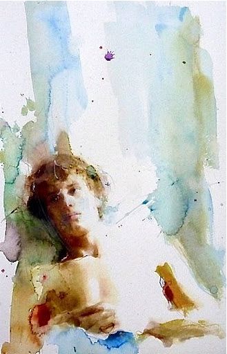 Watercolor by Christian Schoeler 2 Art Of Man, Figure Sketching, Watercolor Painting Techniques, Watercolor Portraits, Male Art, Artist Painting, Figure Painting, Figurative Art, Portrait Art