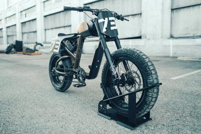 Super73 Flat Track RX First Look: Custom Pedal-Assist E-Bike Super 73 Custom, Super 73, Flat Track Racing, Electric Transportation, Adventure Branding, Honda Grom, Rapid Prototyping, Custom Bicycle, Bike Path