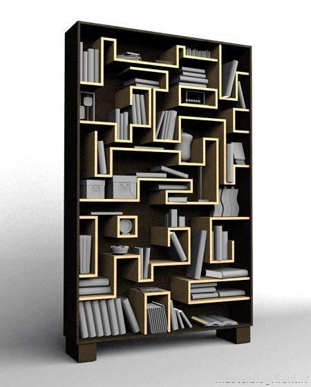 http://contributor.yahoo.com/user/23837/scott_schlimmer.html Unusual Bookshelf, Creative Bookcases, Unique Bookshelves, Architecture Renovation, Creative Bookshelves, Desain Pantry, Industrial Inspiration, Bookcase Design, Regal Design