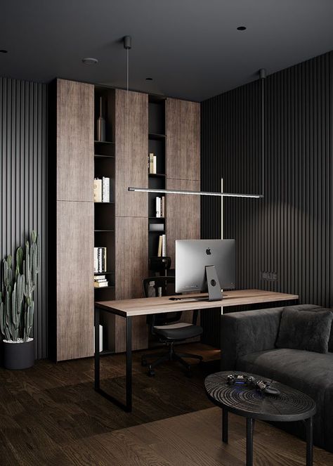 Office Interior Design Modern, Modern Office Interiors, Modern Office Design, Office Furniture Design, Modern Home Office, Home Office Setup, Office Inspiration, Office Interior Design, Home Room Design