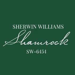 Sherwin Williams Shamrock, Emerald Green Paint, Benjamin Moore Green, Moving New House, Sherman Williams, Feng Shui Colours, About My Family, Guest Bedroom/office, Mudroom Flooring