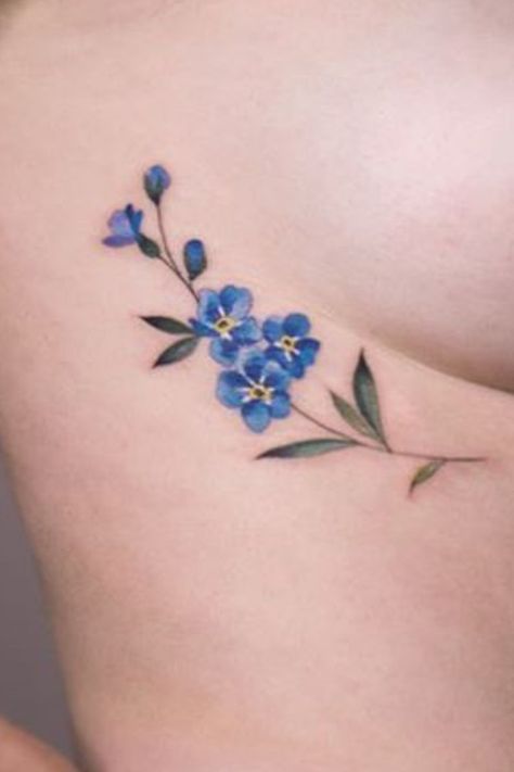 Forget Me Not Flowers Drawing, Forget Me Not Flower Tattoo, Forget Me Not Tattoo, 42 Tattoo, Tattoos To Cover Scars, Beautiful Flower Tattoos, Flower Tattoo Shoulder, Forget Me Not Flower, Flower Tattoo Designs