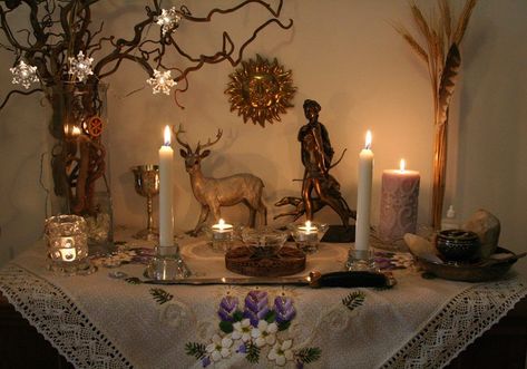 Imbolc Altar, Imbolc Ritual, Artemis Goddess, Witchcraft Altar, Witches Altar, Pagan Altar, Season Of The Witch, Witch Aesthetic, Greek Gods