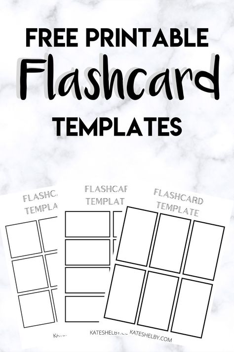 Free printable flashcard template in PDF format. Create your own flashcards at home using a PDF Editor or Draw on designs. Printable Flashcards, Free Flashcards, Flashcard Ideas, Flashcard Layout, How To Make Your Own Flashcards, Sight Word Templates Free Printable, Goodnotes Flashcards Free, Flashcard Template, Flashcards For Studying