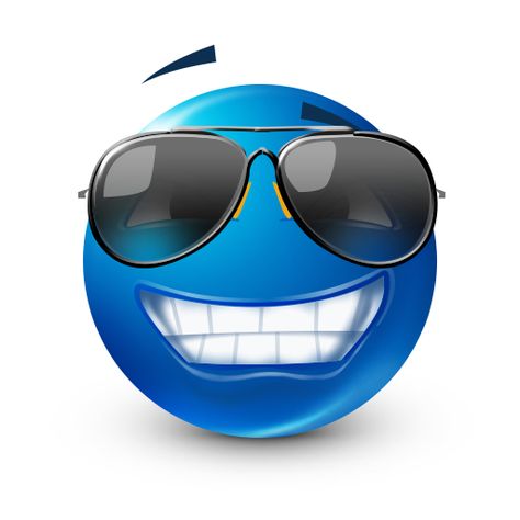 Sunglasses Smiley Blue Smiley Face, Emoji Man, Insta Memes, Emoticon Faces, Images Emoji, Emoticons Emojis, Blue Emoji, Funny Emoji Faces, Animated Emoticons