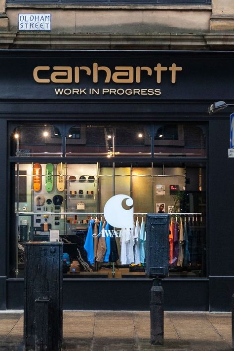 Carhartt WIP store located in Manchester, UK Carhartt Wallpaper, Carhartt Aesthetic, Iphone Wallpaper Vans, Carhartt Store, Carhartt Shop, Streetwear Wallpaper, Harry Styles Hands, Manchester United Wallpaper, Photography Shop