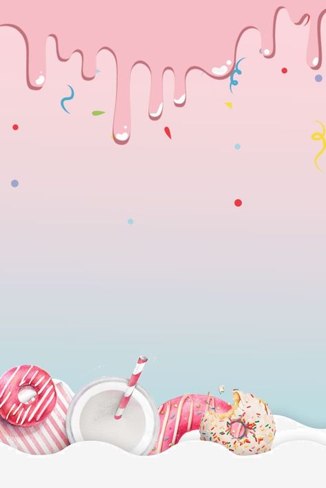 Mini Donuts Background, Donut Background Wallpapers, Donut Menu Design, Candyland Background, Donut Birthday Theme, Candy Land Background, Background For Food, Donuts Wallpaper, Donut Background