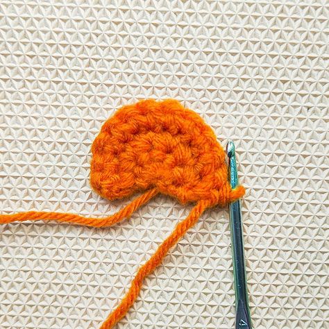 Raji's Craft Hobby: How to Crochet Perfect Semi Circle With Single Crochets Crafts Diy Projects, Crochet Circles, Double Crochet Stitch, Crochet Rug, Crochet Hook Sizes, Circle Pattern, Circle Shape, Photo Tutorial, How To Crochet