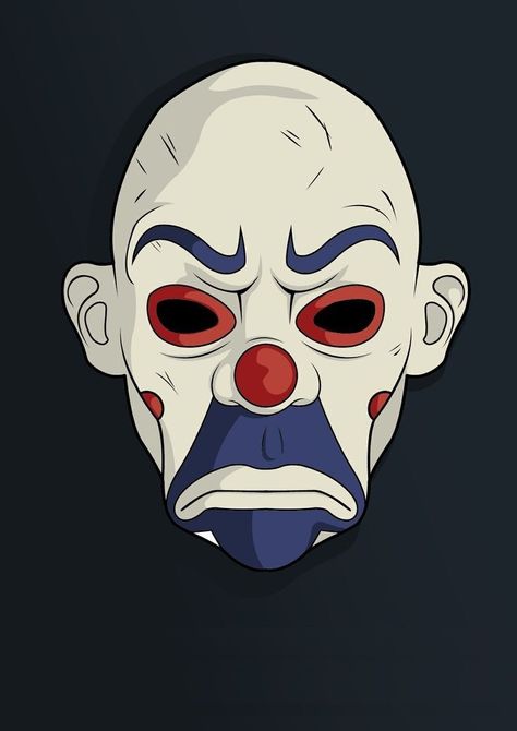 Robbery Mask, Mask Wallpaper, Joker Cartoon, Joker Mask, Joker Drawings, Arthur Fleck, Der Joker, Knight Tattoo, Evil Clown