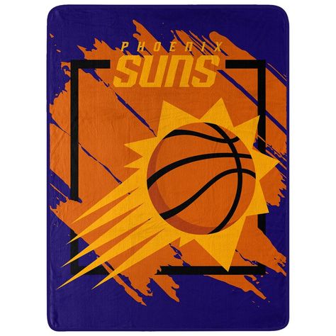 Phoenix Suns Logo, Sun Logo, Plush Throw Blanket, Plush Throw Blankets, Phoenix Suns, Cozy Throws, For Sale Sign, Vibrant Design, Custom Embroidery