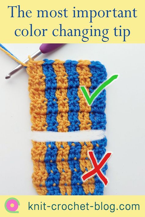 Changing Crochet Colors, Best Way To Change Colors In Crochet, Changing Colors In Crochet Granny Square, How To Switch Colors Crochet, Crochet Alternating Colors, How To Switch Yarn Colors Crochet, Switching Colors In Crochet, How To Change Yarn Color When Crocheting, Crochet Color Change In The Round