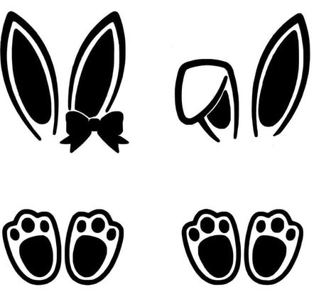 Bunny Svg Free Cricut, Candy Box Template, Free Cricut Images, Dollar Tree Easter Crafts, Diy Resin Mold, Easter Svg Files, Easter Buckets, Idee Cricut, Scroll Saw Patterns Free