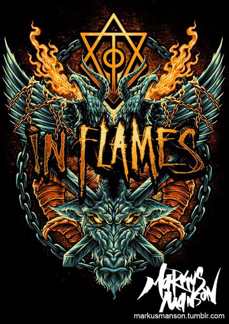 Metal Cover Art, In Flames Band, Metal Posters Art, Bear Artwork, Black Metal Art, Rock Band Posters, Heavy Metal Art, Arte Punk, Band Poster