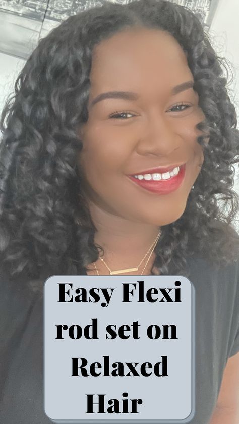 Curly Hairstyles For Relaxed Hair, Flex Rods On Relaxed Hair, Flexi Rod Set On Relaxed Hair, Perm Rod Set On Relaxed Hair, Flexi Rod Set On Wig, Relaxed Hair Flexi Rods, Flexi Rods On Relaxed Hair, Old Flexi Rod Set Styles, How To Use Flexi Rods On Straight Hair