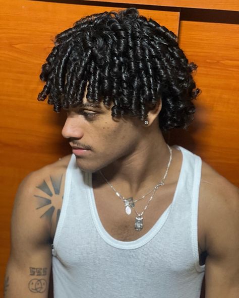 Mens Coily Hairstyles, Coils On Natural Hair Men, Braids Hairstyles For Black Men, Twists Braids Hairstyles, Finger Coils Men, Coils Hairstyles, Twist Hair Men, Hairstyles For Black Men, Mens Twists Hairstyles