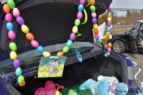 Easter Trunk Decorations, Easter Trunk Or Treat, Bunny Trunk Or Treat Ideas, Easter Trunk Or Treat Ideas, Car Hop, Birthday Party At Home, Birthday Traditions, Kids Ministry, Graduation Signs