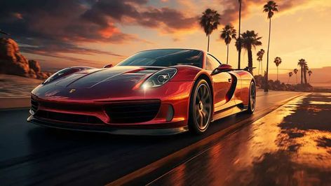 Red Porsche 918 Spyder Dream Car Wallpaper | HD 4K Free Download Porsche Wallpaper, Red Porsche, Porsche 918 Spyder, Old Brick Wall, Wood Parquet Flooring, Batman Spiderman, Laptop Wallpaper Desktop Wallpapers, Classic Tile, Car Wallpaper