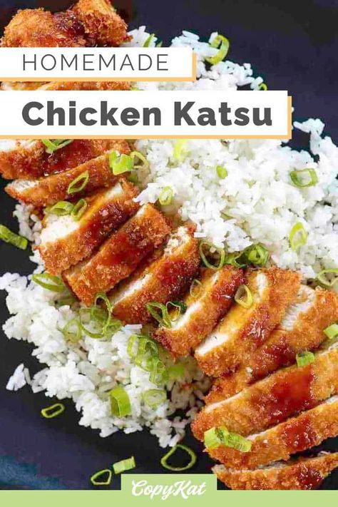 Chicken Katsu Recipes, Katsu Recipes, Chicken Cutlet Recipes, Tonkatsu Sauce, Chicken Katsu, Easy Japanese Recipes, Cutlets Recipes, Copykat Recipes, Japanese Cooking