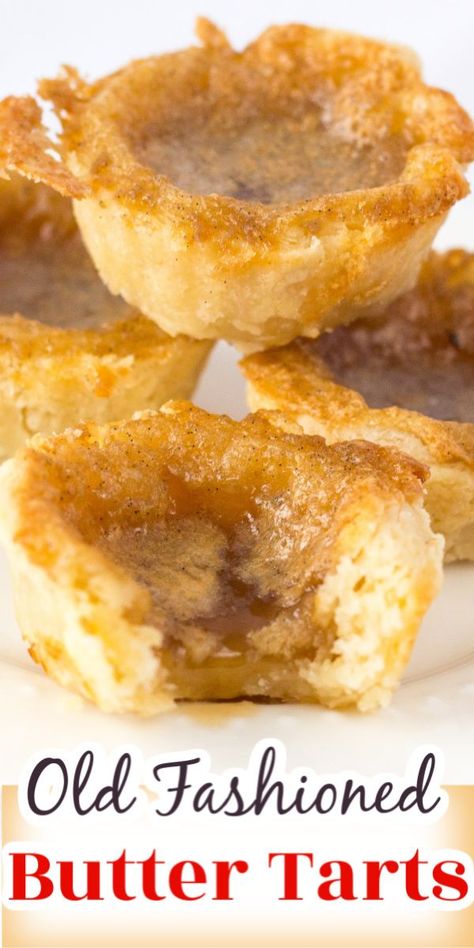 Canadian Dessert Recipes, Best Butter Tart Recipe, Butter Tart Squares, Canadian Butter Tarts, Canadian Dessert, Easy Tart Recipes, Butter Tart, Tart Filling, Easy Butter