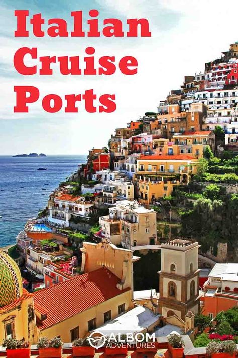 The colourful Amalfi coast is one of the highlights of the Italian cruise ports. One Day In Rome, Italy Cruise, Italian Cruises, Day In Rome, Cruise Italy, Cruise Ports, Exotic Vacations, Trip Destinations, Cruise Trip