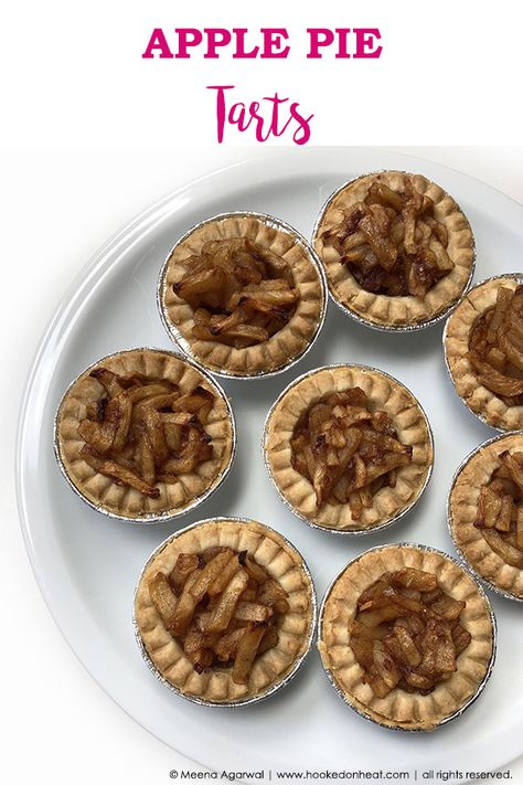 No Bake Mini Apple Pies, Mini Pie Shell Fillings, Apple Tarts Mini, Apple Tart Recipe Mini, Apple Tarts With Pie Crust, Apple Pie Tarts Mini, Apple Tart Filling, Holiday Appies, Gobi Manchurian Recipe