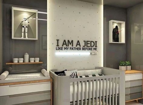 Star Wars Baby Nursery, Star Wars Zimmer, Star Wars Themed Nursery, Star Wars Baby Room, Star Wars Kids Room, Decoracion Star Wars, Star Wars Baby Shower, Star Wars Bedroom, Star Wars Nursery