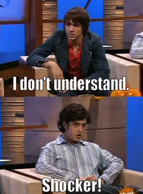 Drake & Josh, Drake And Josh, Nickelodeon Shows, Funny Captions, Tv Quotes, Have A Laugh, Funny Love, Best Tv Shows, Great Movies