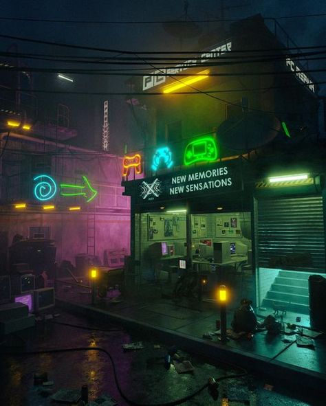 Neon Cyberpunk Aesthetic, Cyberpunk Building, Neon Cyberpunk, Iphone Wallpaper Stills, Underground Cities, Cyberpunk Aesthetic, Cyberpunk City, Cyberpunk Character, Neo Noir