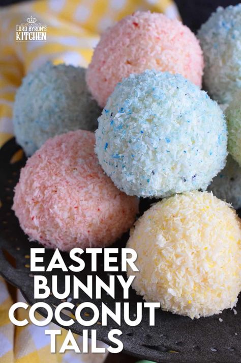 As tasty as they are pretty, Easter Bunny Coconut Tails are a no-bake, easy, kid-friendly recipe! They will love dying the coconut those pastel colours! #easter #bunny #balls #tail #cookies #pastel #nobake Lemon Cream Cake, Easter Cookie Recipes, Coconut Balls, Easy Cook, Easter Sugar Cookies, Big Chocolate, Easter Sweets, Easter Desserts Recipes, Easter Baking