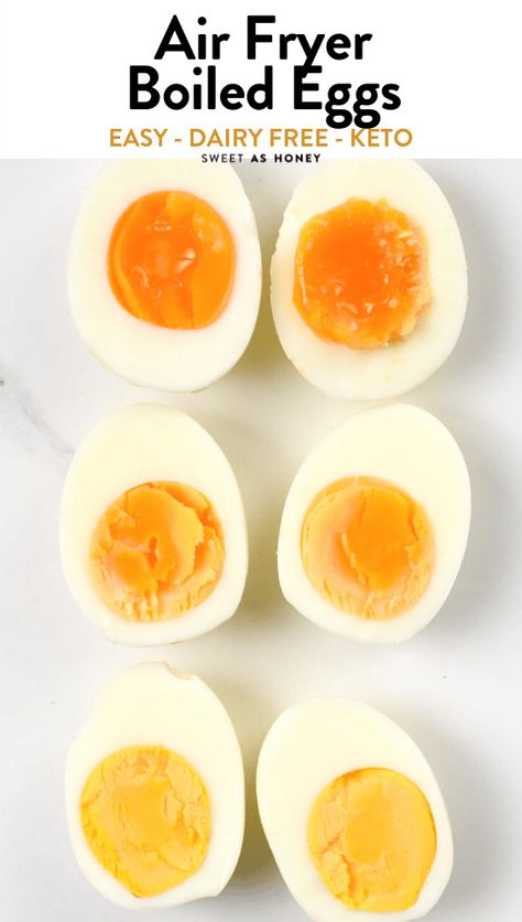 Best Boiled Eggs, Quick Clean Eating Recipes, Air Fryer Hard Boiled Eggs, Creative Egg Recipes, Jammy Eggs, Medium Boiled Eggs, Egg Nutrition Facts, Perfect Boiled Egg, Egg Nutrition