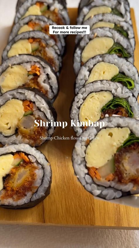 Sushi Recipes Homemade, Homemade Cookbook, Bento Recipes, Tasty Recipes Videos, Healthy Food Dishes, Healthy Homemade Recipes, Sushi Recipes, Delicious Snacks Recipes, Food Recepie