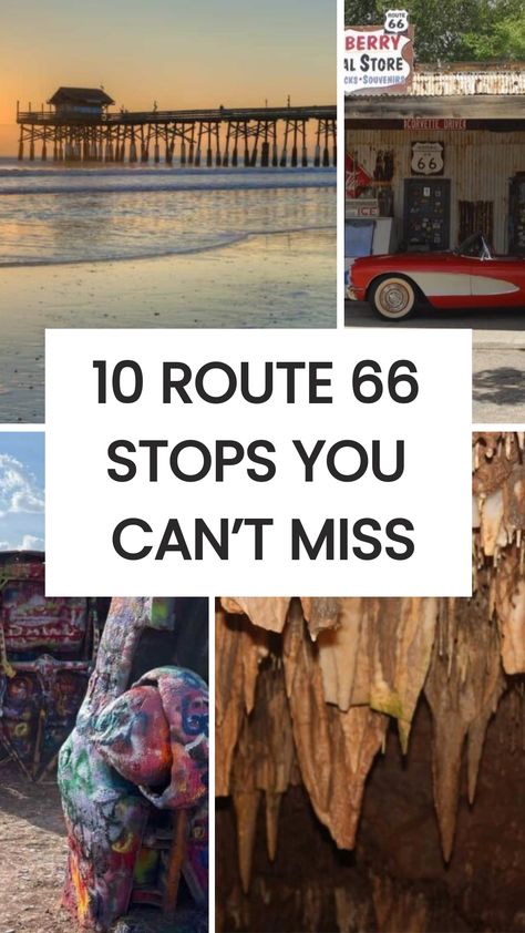 10 Route 66 Stops You Can’t Miss. Road tripping down Route 66 was so iconic, we absolutely loved it! This highway stretches from Chicago to Santa Monica, offering travelers a unique glimpse Rt 66 Road Trip, Route 66 Oklahoma, Traveling America, Route 66 Attractions, Route 66 Trip, South Dakota Road Trip, Western Travel, Route 66 Road Trip, Road Trip Map