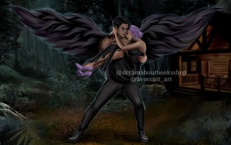 Elise And Gabriel, Dark Fae Caroline Peckham, Dark Fae Fanart, Ruthless Boys Of The Zodiac Fanart, Elise Callisto, Ruthless Boys Of The Zodiac, Dark Fae, Fan Drawing, Zodiac Academy