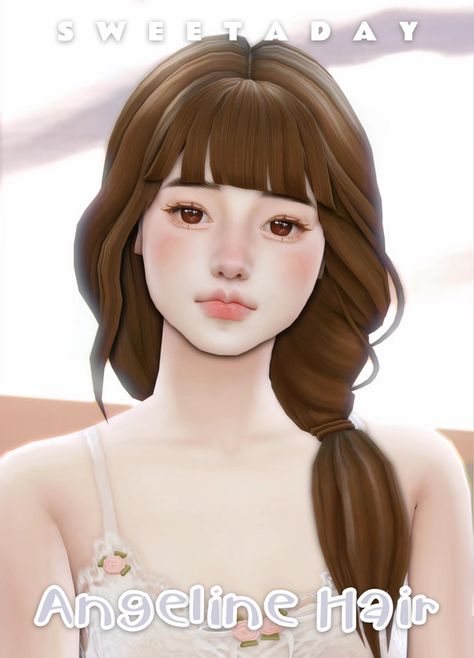 Okruee Hair Sims 4, Sims 4 Korean Hair Maxis Match, Sims 4 Cc Bunny Suit, Patron Sims 4 Cc Hair, Sims 4 Medium Hair Maxis Match, Sims 4 Shoujo Cc, Sims Cc 2023, Sims 4 Hair Cc Maxis Match Patreon, Sims 4 Cc Brown Hair