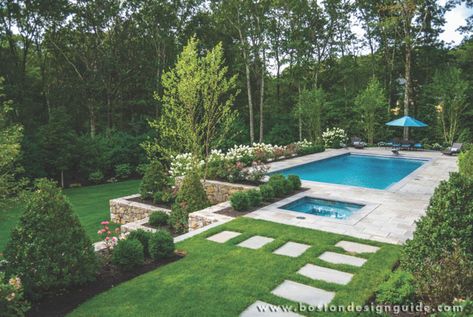 Grass Landscape Design, Hillside Pool, Pool Design Modern, Swimming Pool Renovation, Grass Backyard, Landscaping Around Pool, Grass Landscape, Building A Swimming Pool, Sloped Yard