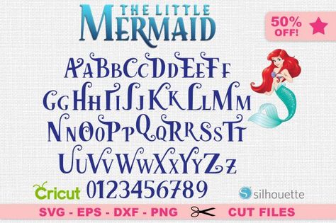 The Little Mermaid Font Svg, Little Mermaid Alphabet Svg, Ariel Font Svg, Disney font svg, Walt Disn Disney Font Svg, Mermaid Alphabet, Mermaid Font, Frozen Font, Letras Cool, Disney Font Free, Disney Letters, Calligraphy Fonts Alphabet, Disney Silhouettes