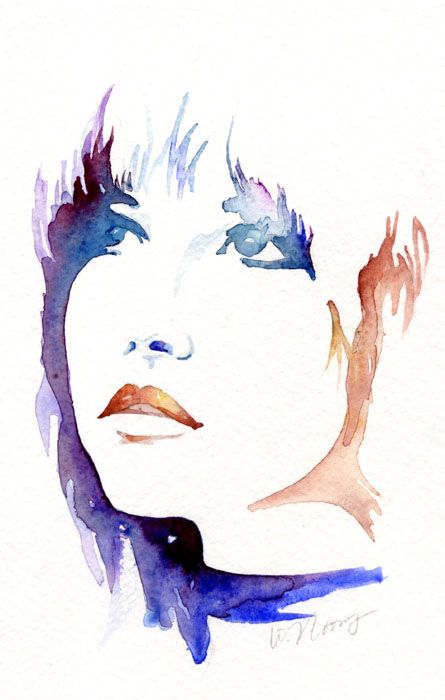 Watercolor Profile Faces, Watercolor Faces Abstract, Loose Watercolor Portraits, Abstract Watercolor Portrait, Watercolour Portrait Abstract, Watercolour Portrait Faces, Watercolour Face, Figurative Watercolor, Watercolor Faces