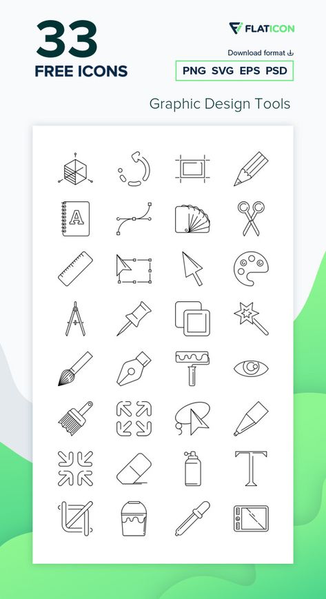 Graphic Icons Design, Photoshop Tools Icon, Graphic Design Tools Icons, Website Icon Design, Graphic Design Symbols, Icons Graphic Design, Graphic Design Icons, Branding Icon, Graphic Design Teacher