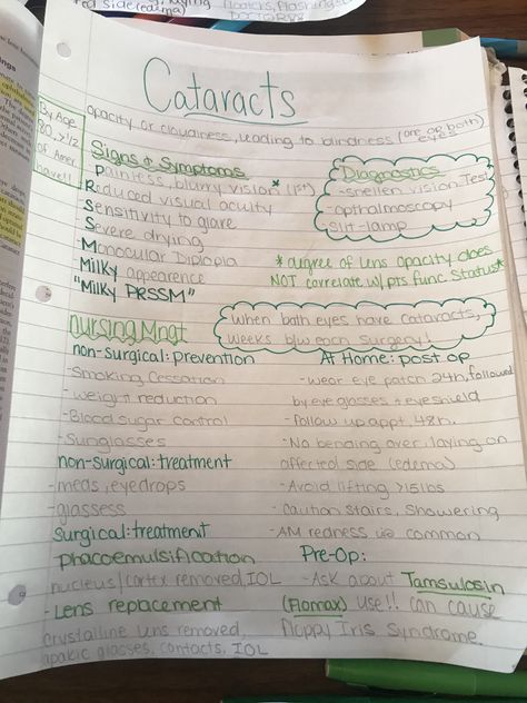 Sensory Nursing Notes, Eye Disorders Nursing, Sensory Perception Nursing, Nursing Neuro, Nurse Mnemonics, Eye Notes, Nurse Goals, Med Surge, Nurse Photography